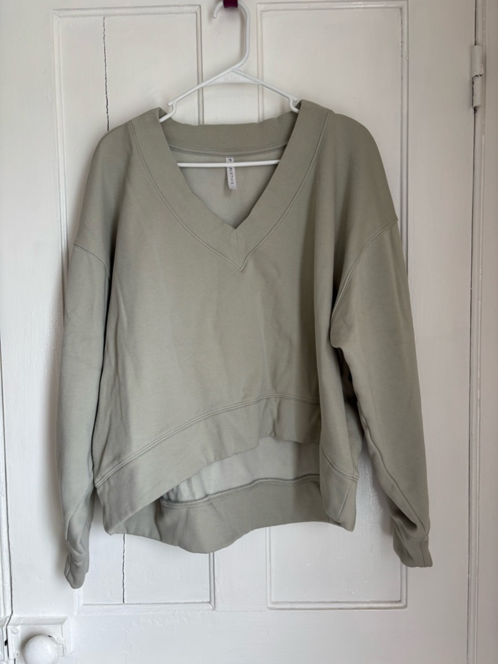 Fabletics Sage Green V-Neck Sweatshirt